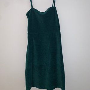Forest Green Mini Dress